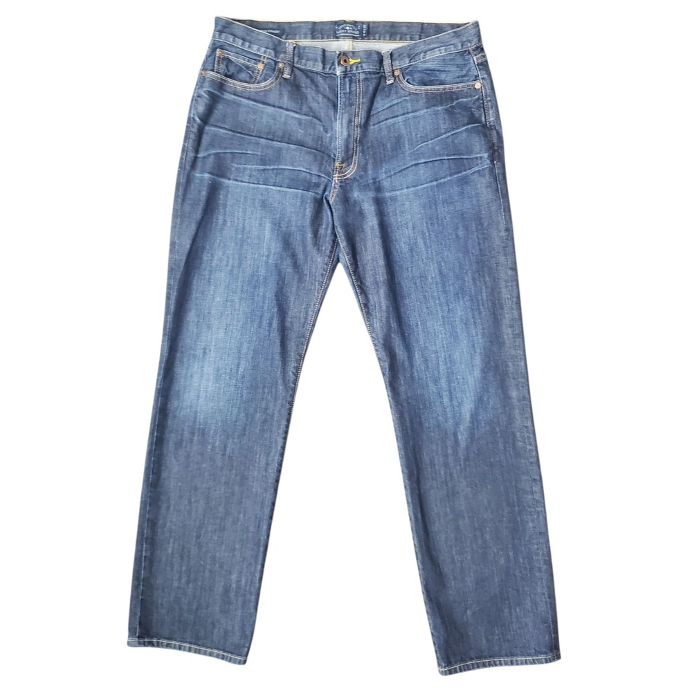 Lucky Brand 363 Vintage Straight Jeans Mens 36x32 Measures 38x32 Candiani Denim